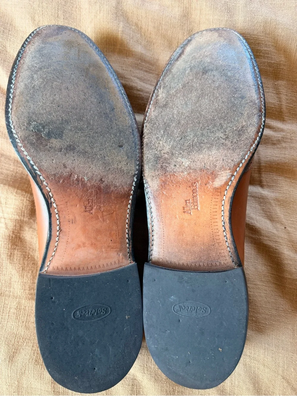 Allen Edmonds Cognac Leather Tassel Kiltie Loafers